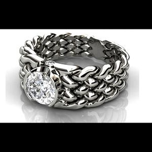 S925 Size 10 CZ Ring